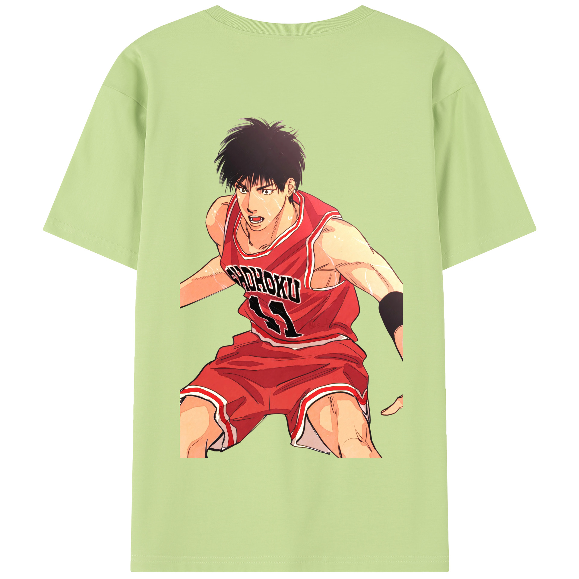 SLAM DUNK／スラムダンク 綿100％半袖Tシャツ（背面プリント）